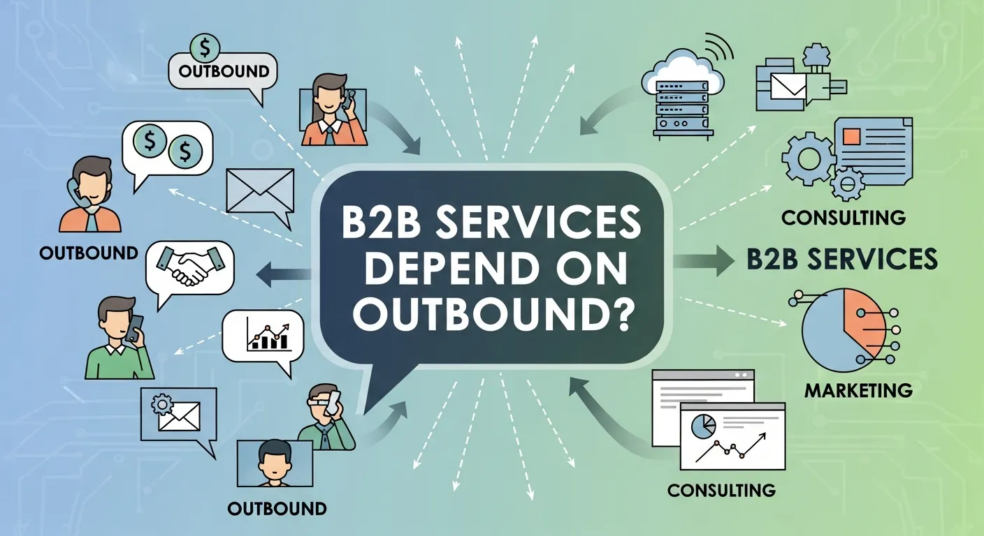 B2B service firms using outbound marketing through client outreach, networking, and relationship-driven sales