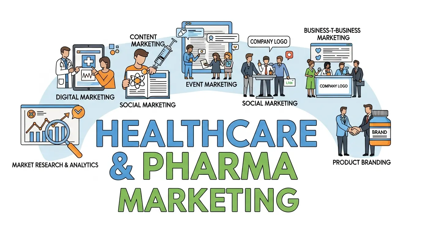 Healthcare and pharmaceutical brands leveraging outbound marketing through medical events and field representative outreach