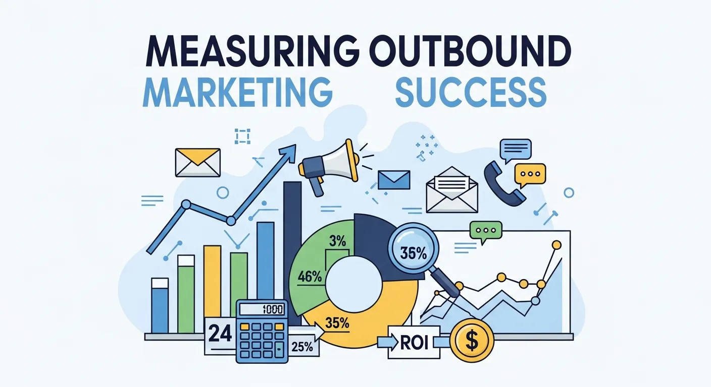 Analyzing performance metrics to measure outbound marketing success and improve ROI.