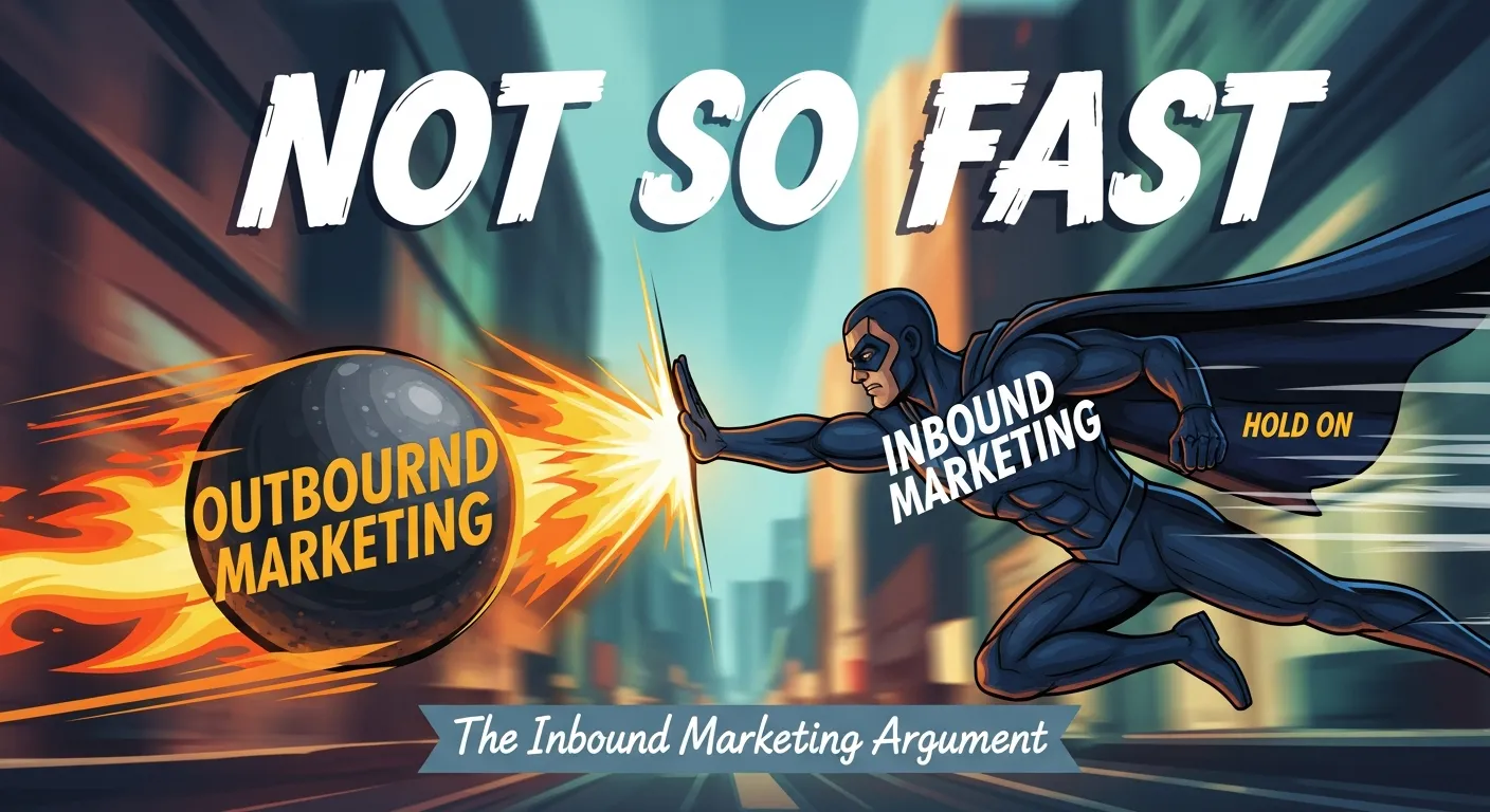 Person downloading a digital brochure from a website illustrating inbound marketing engagement