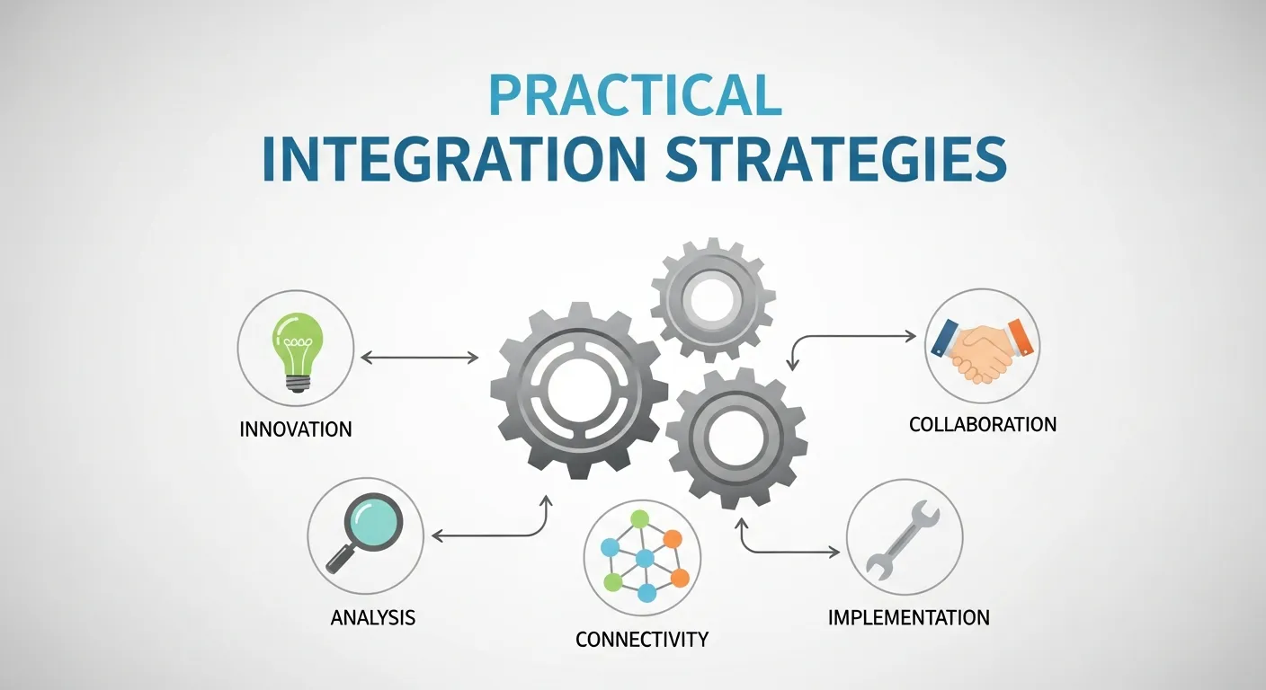 Visual showing practical integration between outbound and inbound marketing — repurposing blogs, emails, and ads to create unified cross-channel campaigns.
