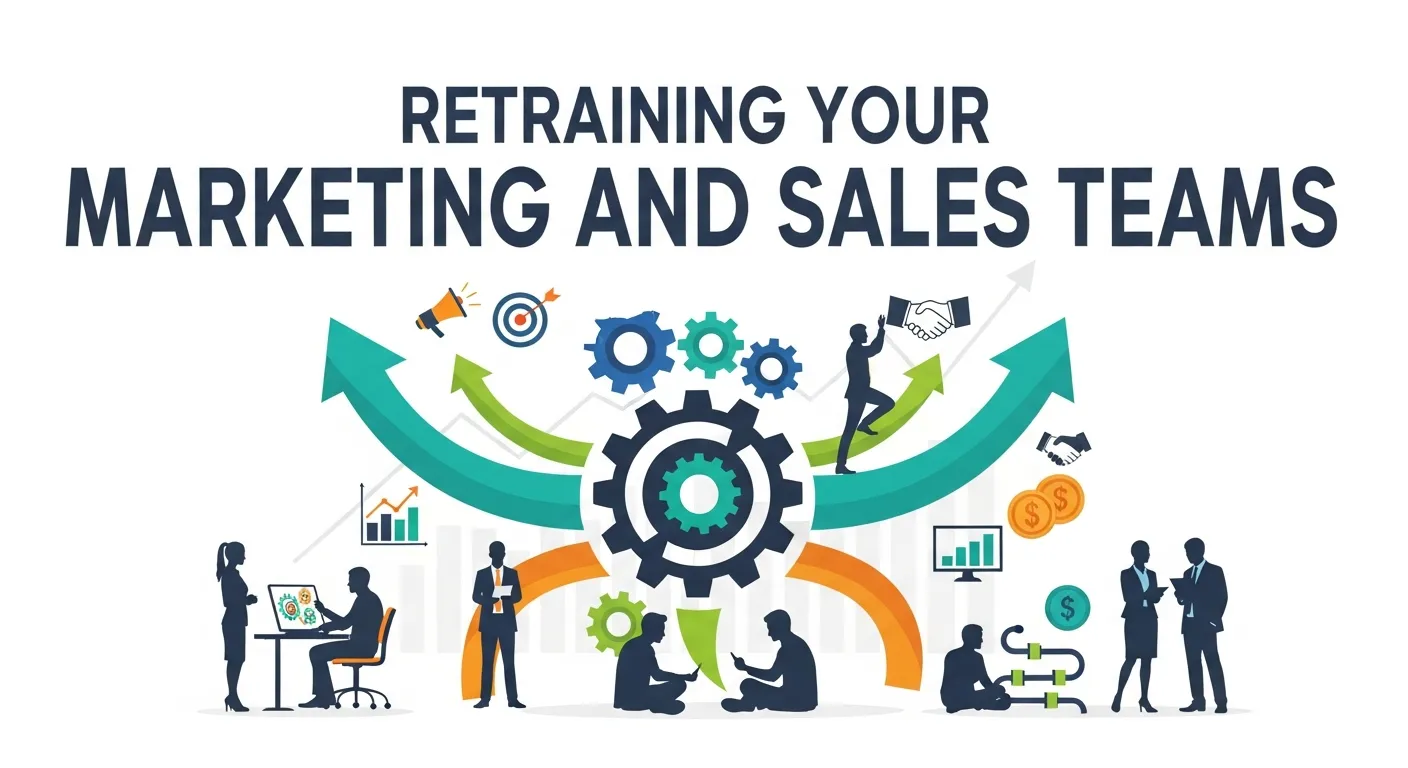 Marketing and sales teams retraining for outbound to inbound marketing transition through digital skills workshops