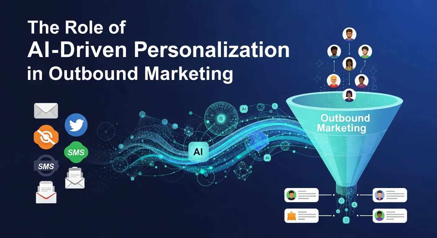 AI-driven personalization in outbound marketing analyzing customer data to deliver targeted and automated digital campaigns