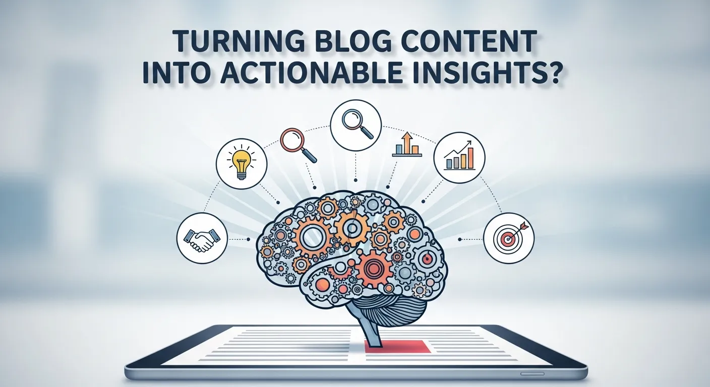 Diagram illustrating how blog analytics, comments, and social interactions provide customer feedback for marketing improvement.