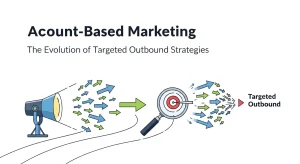 Marketers analyzing data and charts to develop Account-Based Marketing strategies for targeted outbound campaigns.