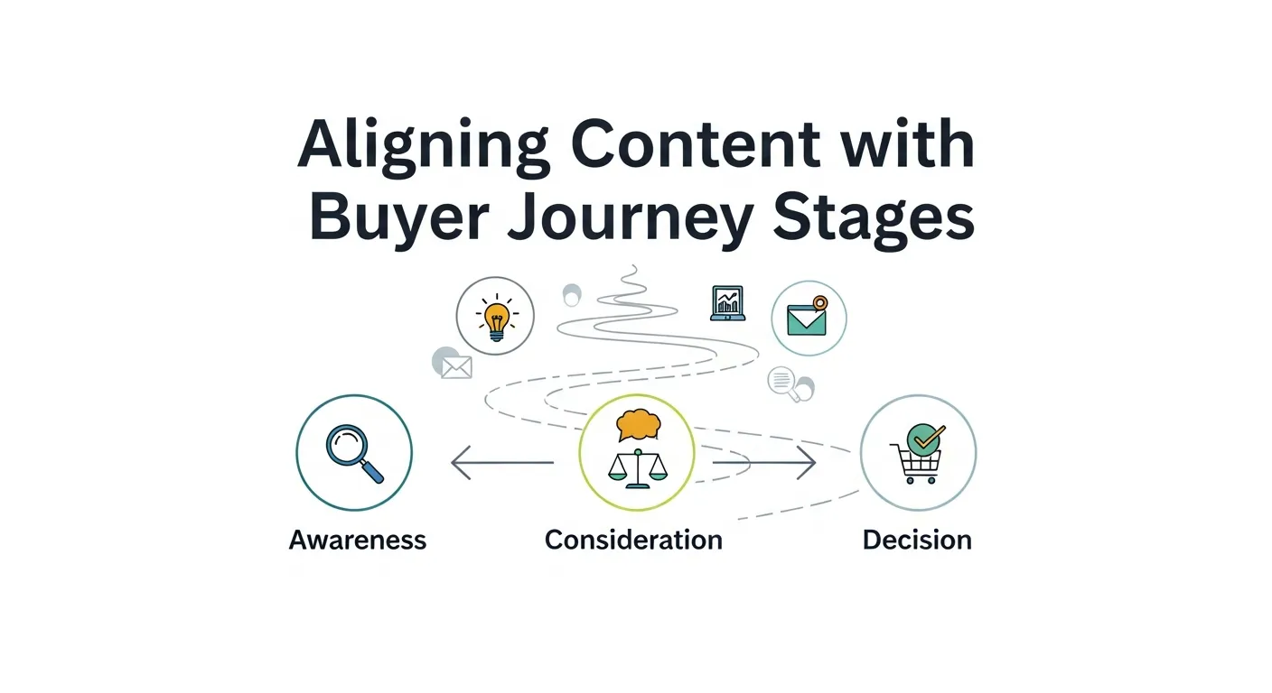 Aligning content with buyer journey stages to improve inbound marketing results