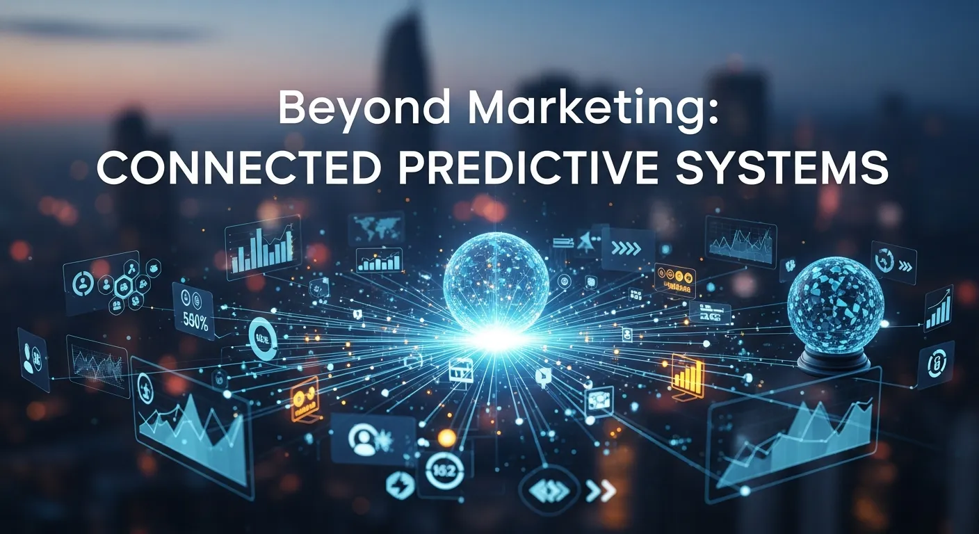 Connected predictive systems using AI linking marketing forecasts with broader business operations for strategic decision-making