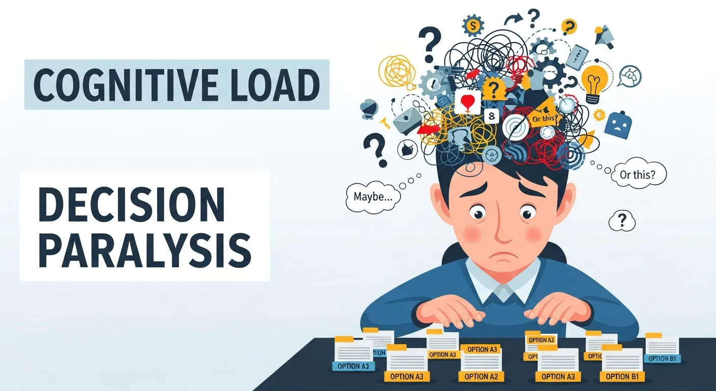 Simplified checklist or clean UI showing easy-to-understand information to reduce cognitive load in messaging.