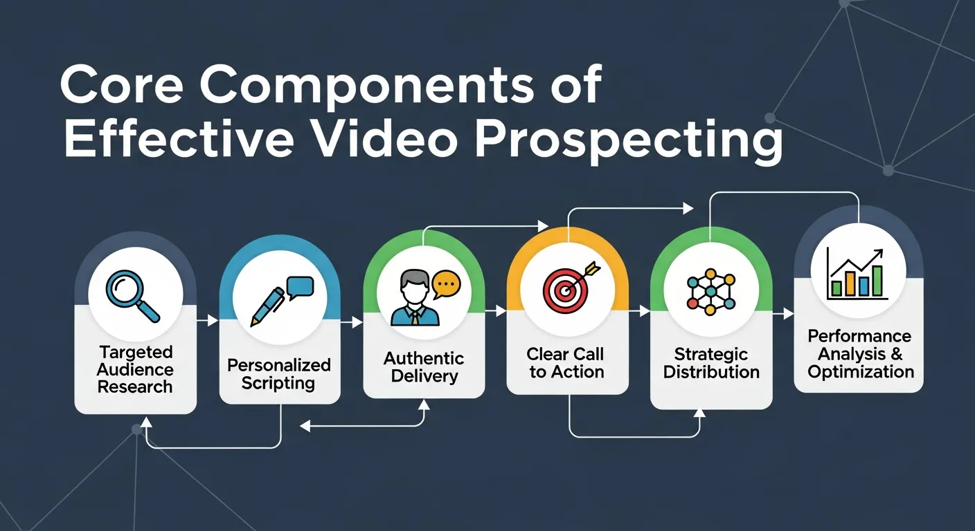 Sales professional creating a personalized video message highlighting prospect-specific data and insights