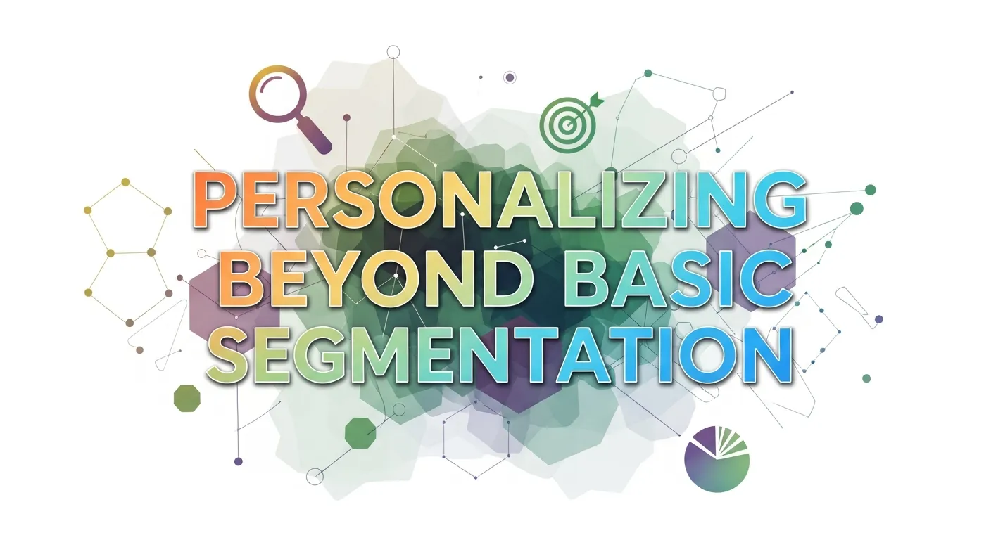 Advanced personalization in inbound marketing beyond basic segmentation