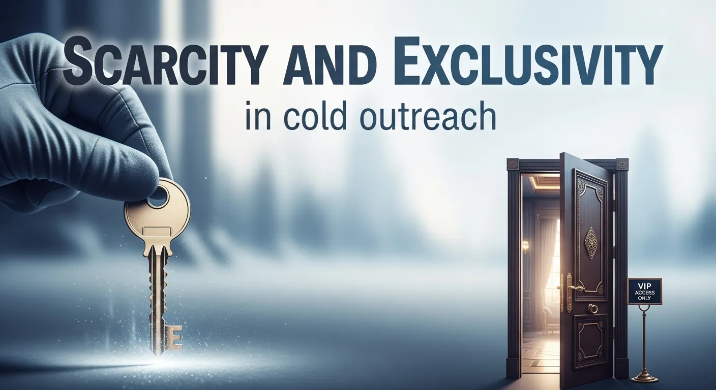 Calendar with limited slots or invitation card representing scarcity and exclusive opportunities in outreach.