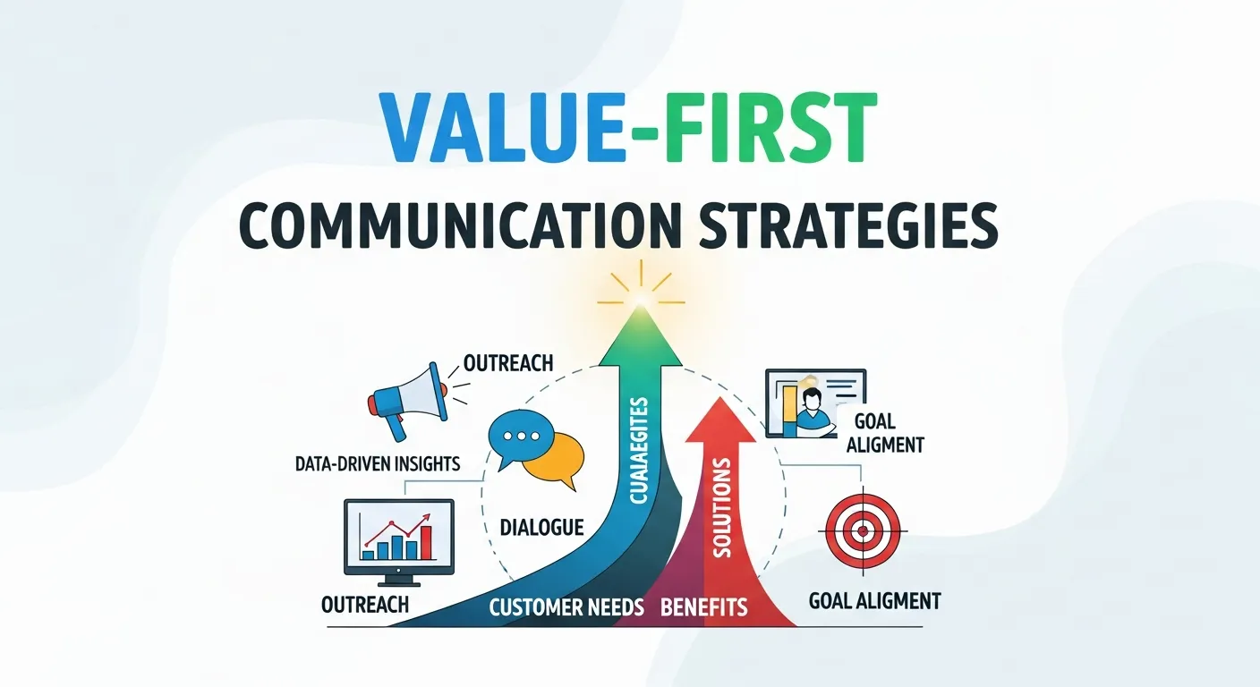 Marketing team delivering value-first communication through educational outbound campaigns and predictive engagement insights.