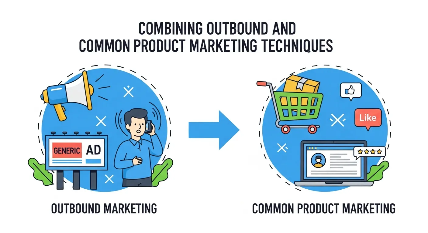 Creative marketing team integrating storytelling, visual branding, and educational content into outbound marketing campaigns.