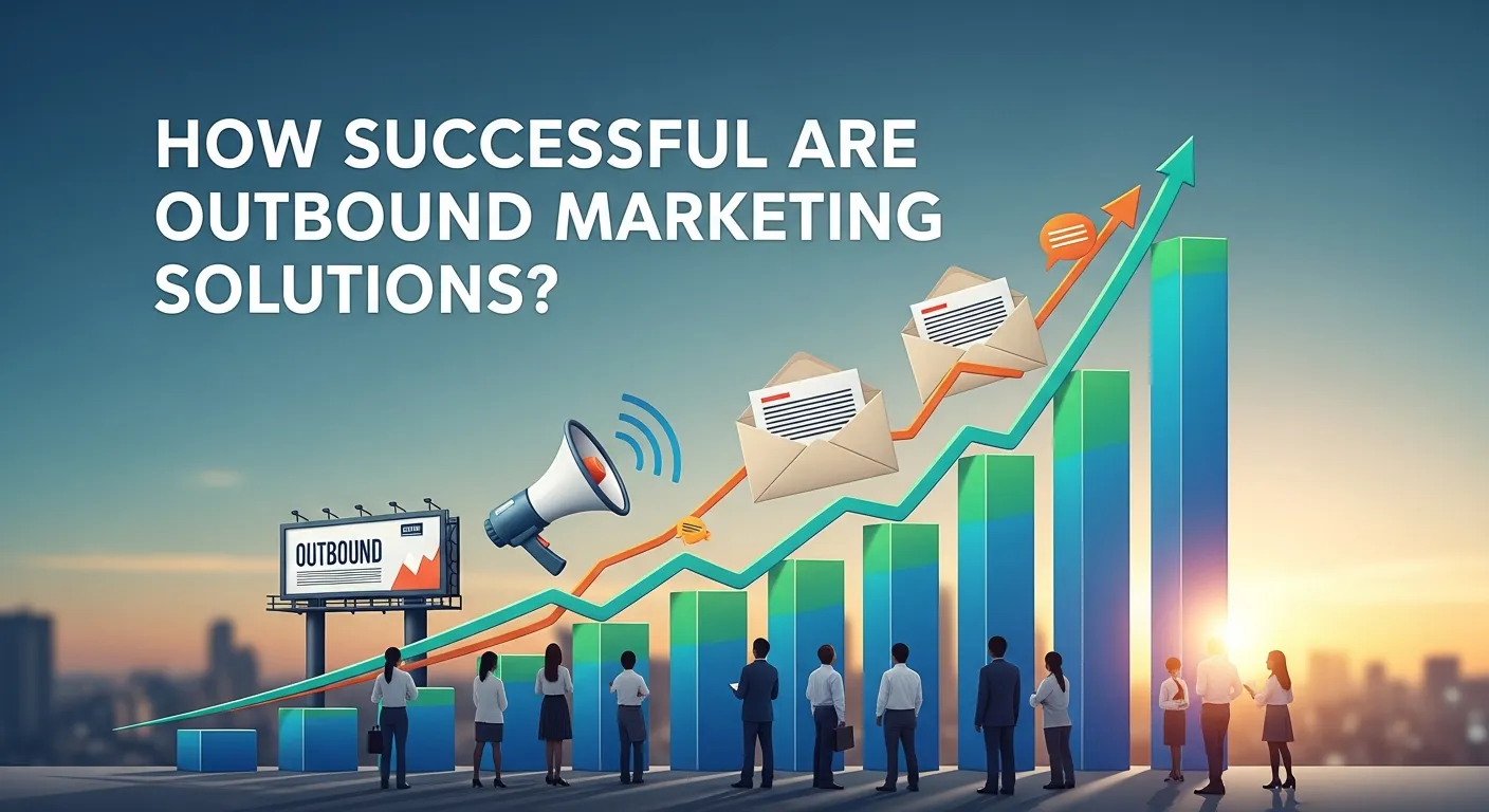 Chart illustrating how successful outbound marketing solutions are, showing lead generation, conversion rates, and return on investment metrics.