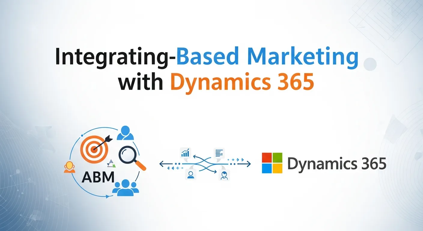 Account-Based Marketing workflow integrated with Dynamics 365 showing unified data, personalized outreach, and coordinated sales and marketing alignment.
