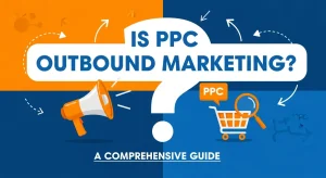 Digital marketer analyzing pay-per-click (PPC) advertising performance on a laptop dashboard, illustrating the role of PPC in outbound marketing strategies