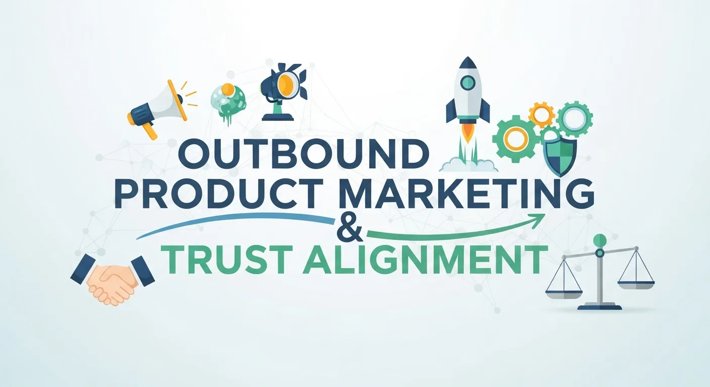 Marketing team planning outbound product launch strategy to align brand messaging and build customer trust