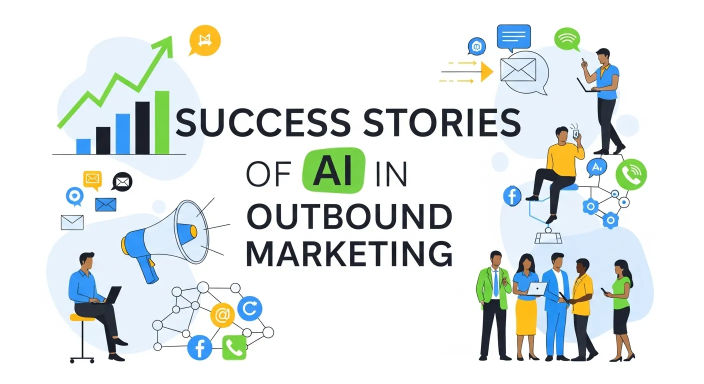 Case studies of Netflix, Grammarly, and HubSpot using AI to improve outbound marketing conversions and engagement.