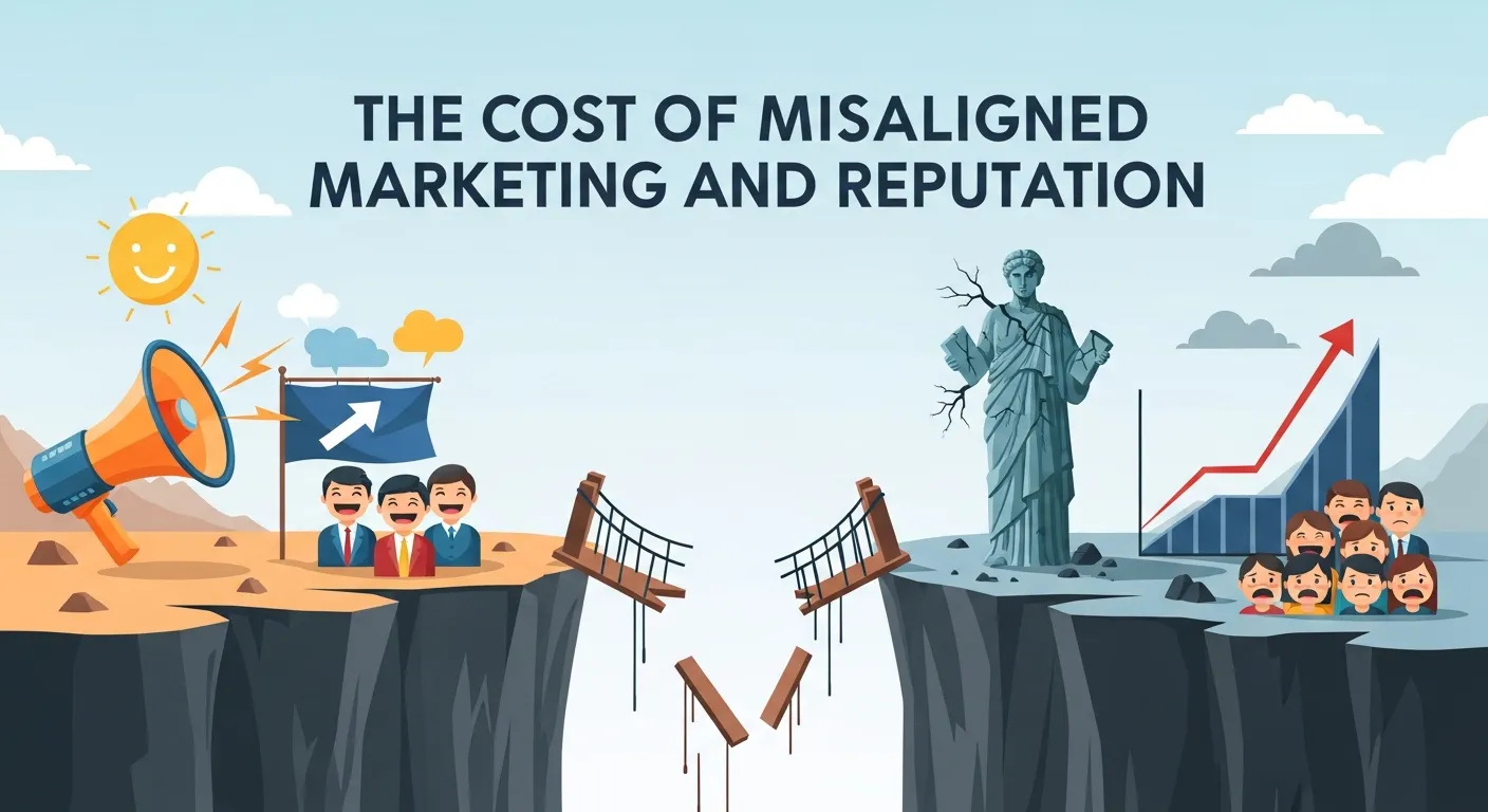 Business professional reviewing campaign ROI and wasted marketing spend resulting from outbound marketing fail