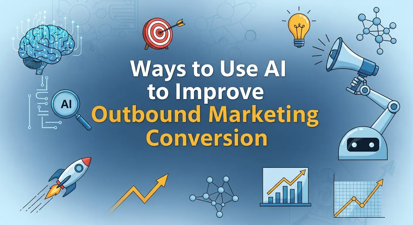 AI enhancing outbound marketing funnel through data analytics, personalization, and automation to boost conversions.