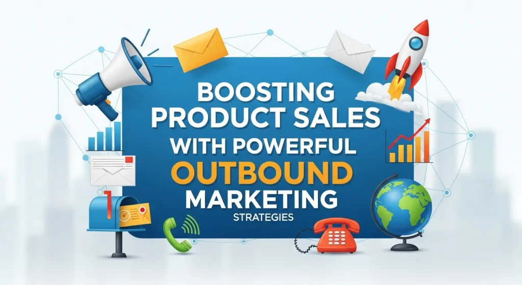 Marketing team planning outbound marketing strategies to boost product sales through advertising, email outreach, and customer engagement in a digital workspace