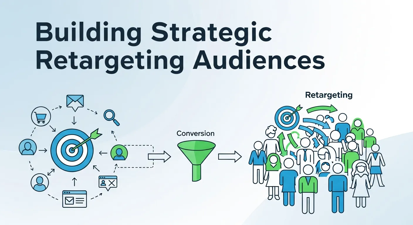 Digital marketer creating lookalike audiences using outbound retargeting data for audience expansion.