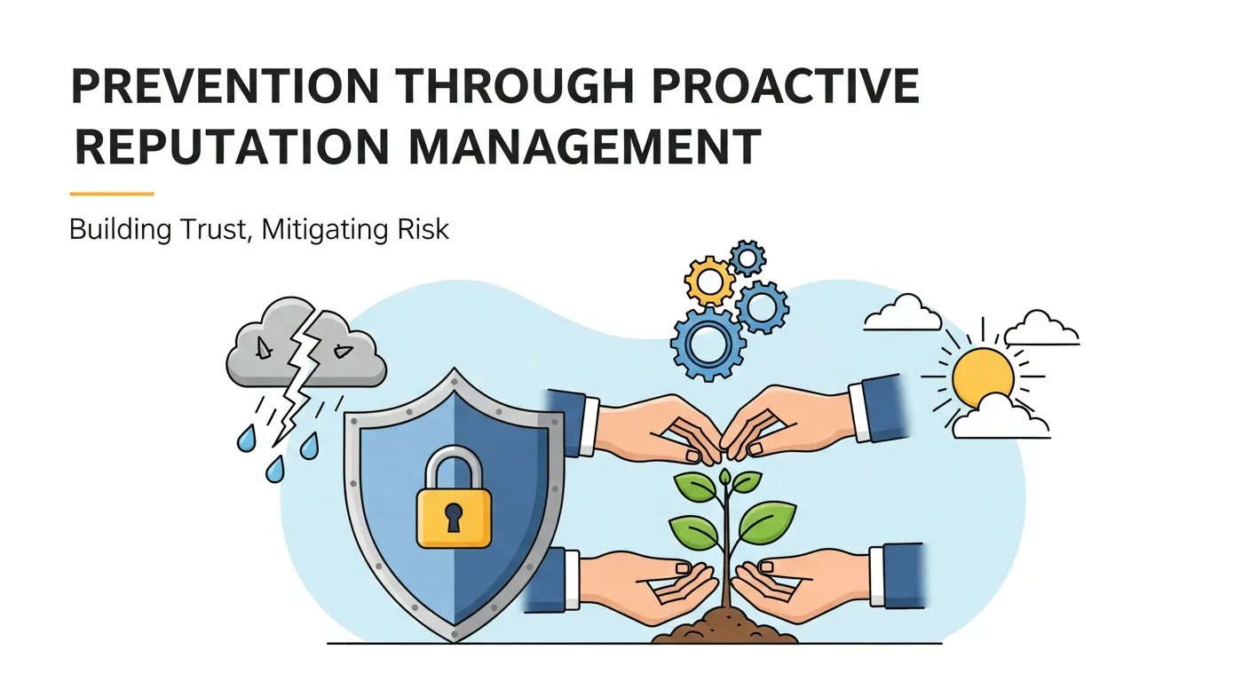 Corporate team discussing ethical culture and proactive strategies to prevent PR crises in stock prices