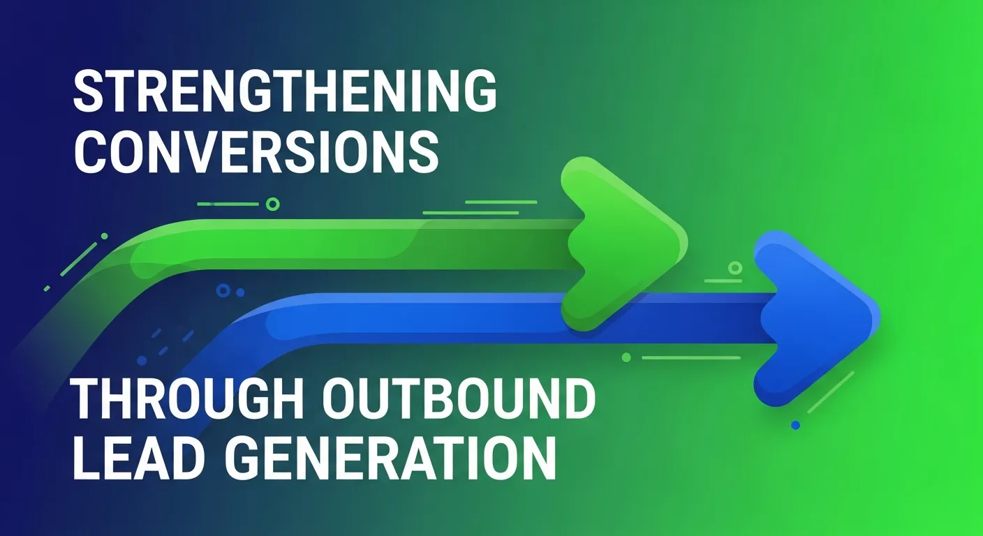 Outbound lead generation workflow illustration showing cold, warm, and hot leads progressing through a product promotion funnel