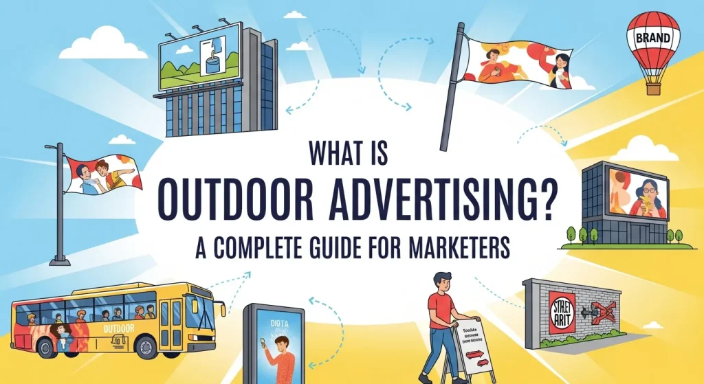 Billboards and street signage used for outdoor advertising campaigns