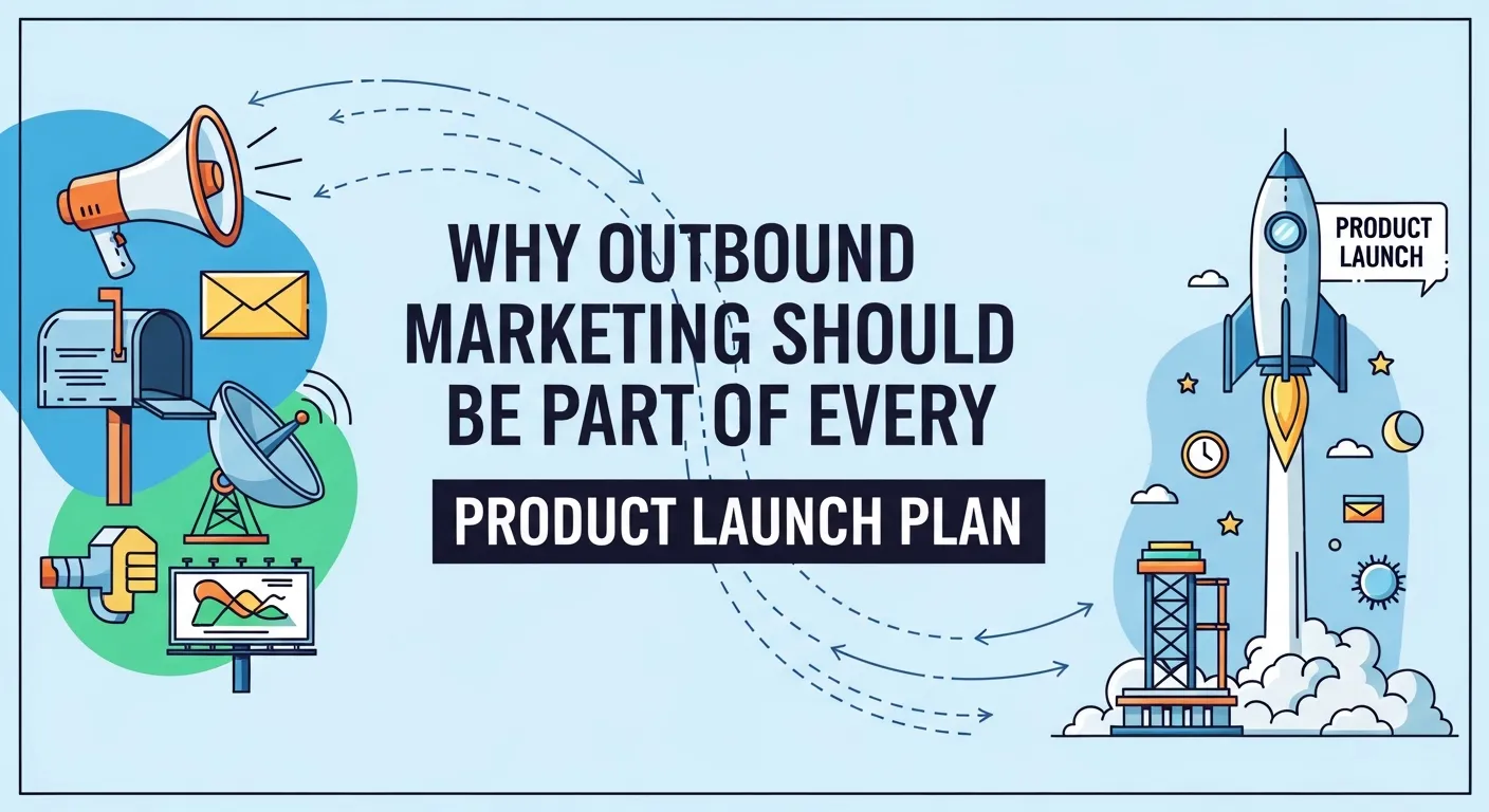 Team executing outbound marketing strategies for a new product launch through trade shows, email campaigns, and targeted advertising to boost awareness and early sales.