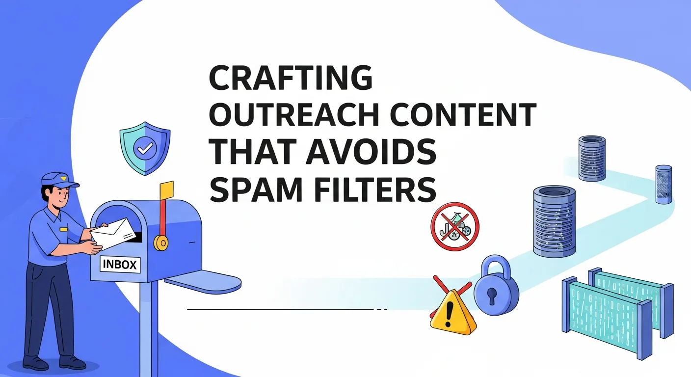 Crafting outreach email content and subject lines that avoid spam filters and prevent domain blacklisted risks