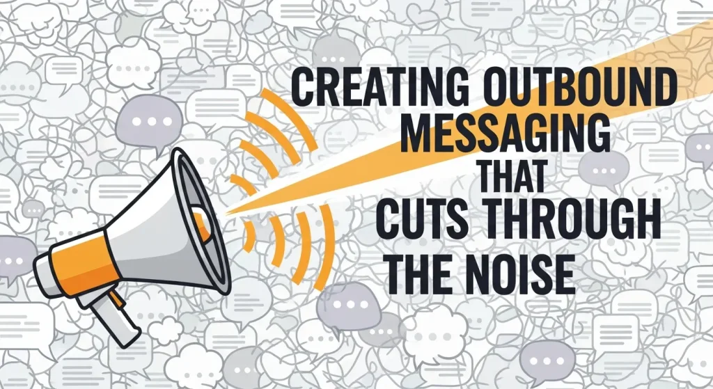 Professional marketer crafting outbound messaging strategy on laptop — illustrating how personalized outbound marketing cuts through inbox noise and drives engagement