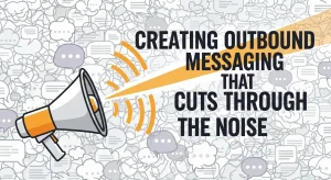 Professional marketer crafting outbound messaging strategy on laptop — illustrating how personalized outbound marketing cuts through inbox noise and drives engagement