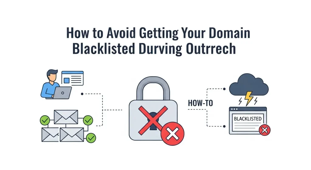 Email marketer ensuring domain reputation and deliverability to avoid getting blacklisted during outreach campaigns