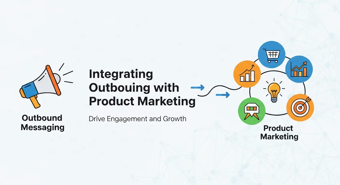 Product marketing team collaborating on outbound messaging strategy — aligning product positioning, customer insights, and outbound marketing goals