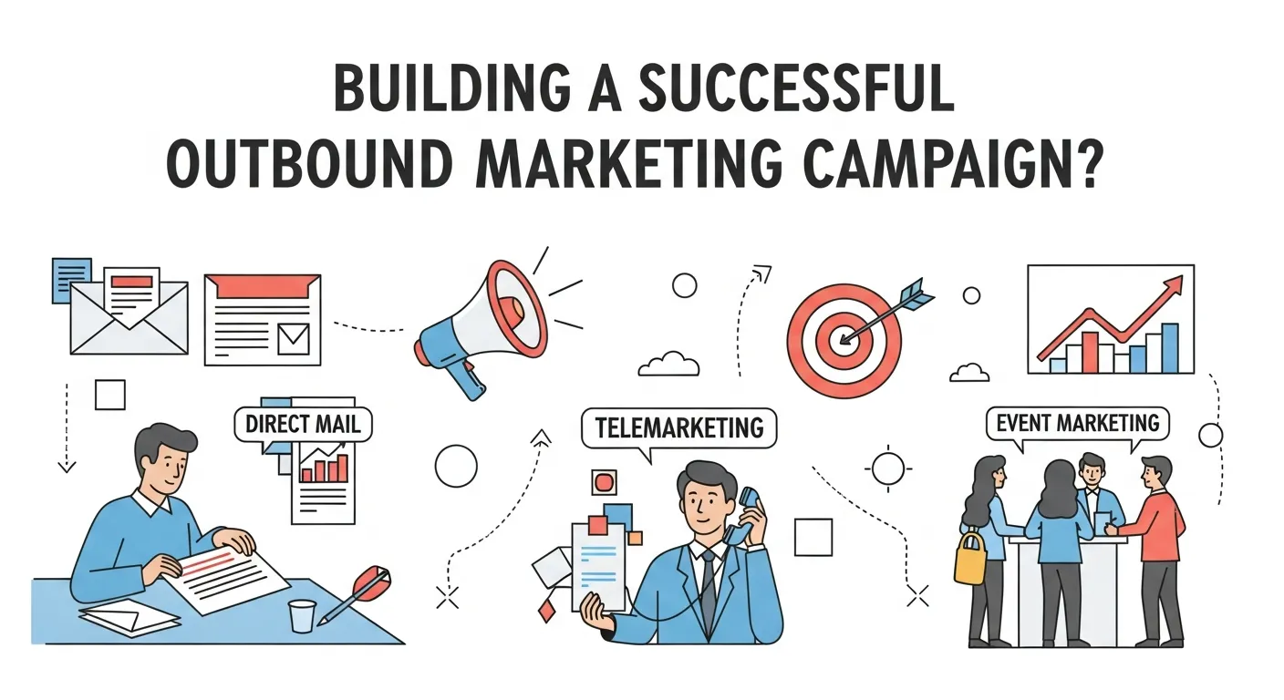 Ideal Customer Profile (ICP) Framework — visual guide showing how to define target audience for outbound marketing campaigns.