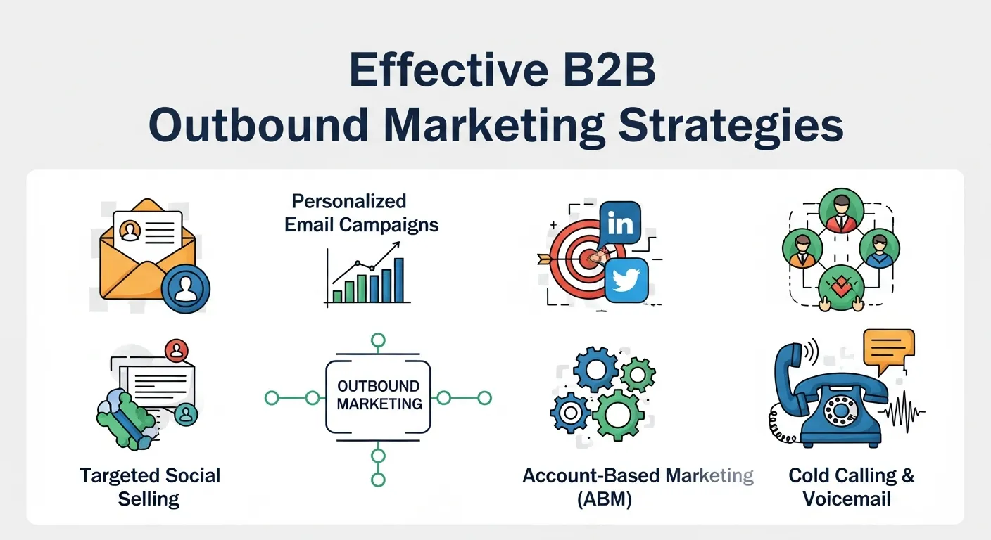 B2B marketing team planning account-based outbound strategies, illustrating precision targeting in B2B vs B2C campaigns
