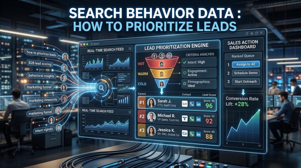 Search Behavior Data : How to Prioritize Leads